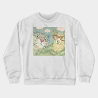 Kitty and Doggy Crewneck Sweatshirt